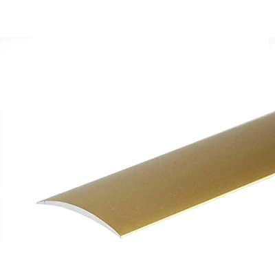 Image of 2M x 40mm Self Adhesive Aluminium Threshold Strip Door Floor Trim Transition LPOSK TMW Profiles (Gold)