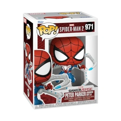 Image of Funko POP! Games: Spider man 2 Peter Parker Suit Video Game Collectable Vinyl Figure Gift Idea Official Merchandise Toys for Kids &amp; Adults Games Fans
