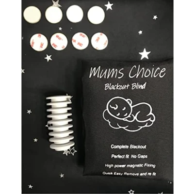 Image of Mums Choice Blackout Polyester Blind curtain (Standard 1350mm x 1350mm) MAGNET FIXING