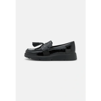 Image of Geox Women&#039;s D Arlara Moccasins, Black, 5 UK