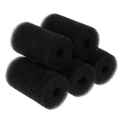 Image of JSGHGDF 5 Pieces Pre Filter Sponge Replacement Aquarium Media Black Foam Rolls Fish for Covers