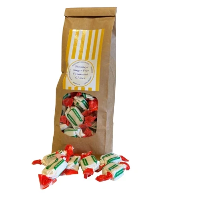 Image of Pots of Sweets 300g Bag Stockleys Sugar Free Spearmint Chews