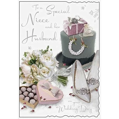 Image of Niece &amp; Her Husband Wedding Day Card