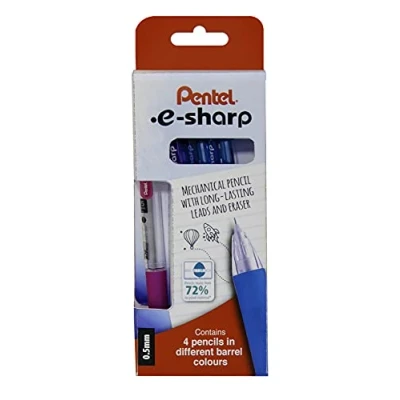 Image of Pentel eSharp 0.5mm Mechanical Pencil 4pc Wallet