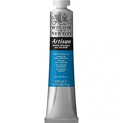 Image of Winsor and Newton Artisan Water Mixable Oil Colour 200ml Cerulean Blue Hue