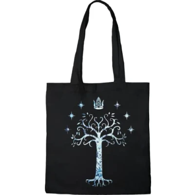 Image of Lord of The Rings Tote Bag Tree Reference: BWLOTRMBB006, Black, 38 x 42 cm