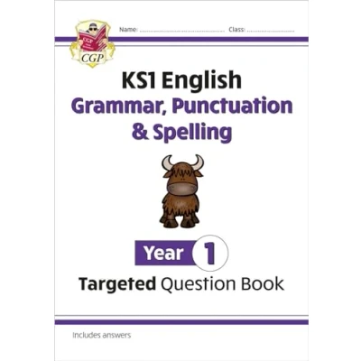 Image of KS1 English Year 1 Grammar, Punctuation &amp; Spelling Targeted Question Book (with Answers) (CGP English)