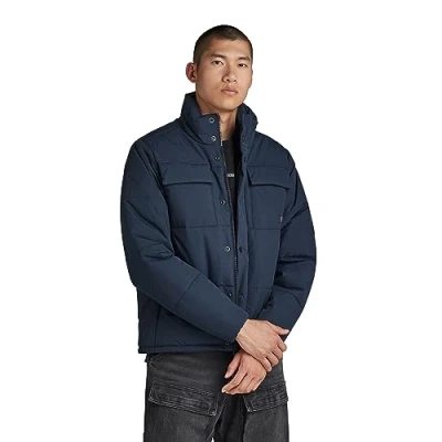 Image of G STAR RAW Men&#039;s Foundation Padded Jacket, Blue (salute D22886 D419 C742), L
