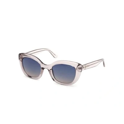 Image of Guess Woman GU00196 20W Sunglasses Injected Grey Blue Squared Normal