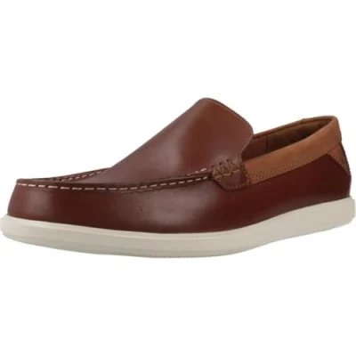 Image of Clarks Men&#039;s Bratton Loafer, Dark Tan, 9 UK