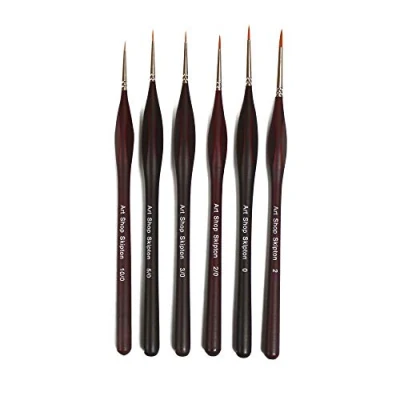 Image of Triangular Grip Artists &amp; Modelmakers Fine Detail Brush Set of 6