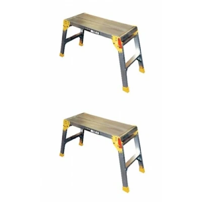Image of 1 x Pair Odd Job Hop Up Folding Work Platform 31089818