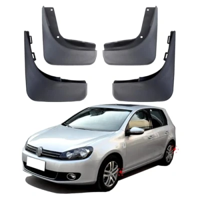 Image of Car Mud Flaps For Volkswagen Golf Mk6 Splash Guards Flap VW 6 Mudguards Front Rear 4pcs 2009 2010 2011 2012