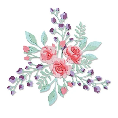 Image of Sizzix Thinlits Die 665083 Floral Layers #2 by Jen Long, 7 Pack, Multicolour, One Size