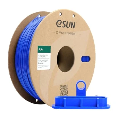 Image of eSUN PLA+ Filament 1.75mm, Enhanced Toughness 3D Printer PLA Plus, Dimensional Accuracy +/ 0.03mm, 1KG Spool (2.2 LBS) Printing for Printers, Blue