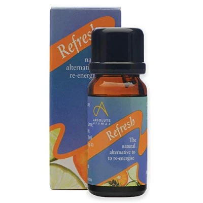 Image of Absolute Aromas Refresh Essential Oil Blend 10ml Pure Natural, Undiluted for Aromatherapy and Diffusers