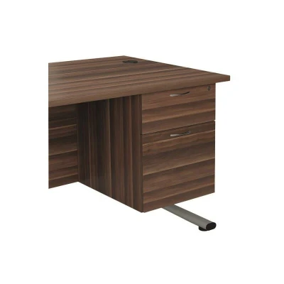 Image of Jemini Dark Walnut 2 Drawer Fixed Pedestal KF79861