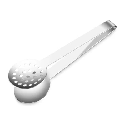 Image of JAMAKALA Tea Bag Squeezer Tongs Tool, Non Slip Kitchen Strainer Holder,Stainless Steel Mini Serving Tong Clip &amp; Bar Cooking Tools