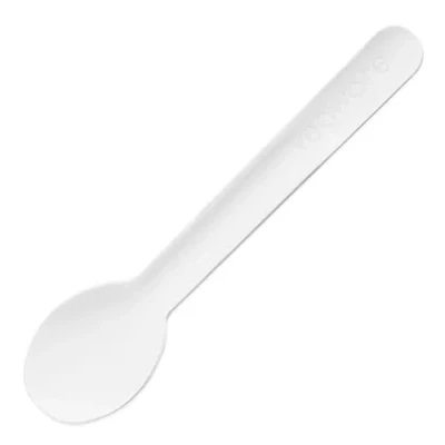 Image of Vegware Compostable Paper Teaspoon 115mm 4 1/2&quot; (Case 1000)