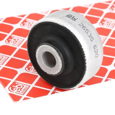 Image of 6R0407181B, 8N0407181B Arm Bushes FEBI BILSTEIN 26535 Front Axle Left, Rear, Lower, Right Elastomer AUDI: TT Coupe, Roadster