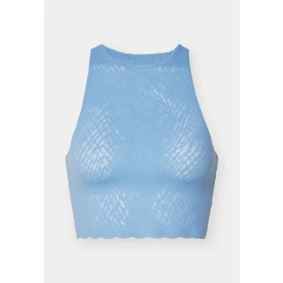 Image of Sloggi FEEL Bliss CROP Bustier, Women&#039;s, Size: 32C. 34A/B, Azura blue