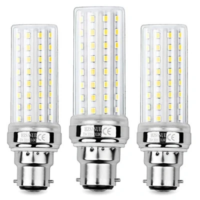 Image of HZSANUE LED Corn Bulbs 20W, 150W Incandescent Equivalent, 2300Lm, 3000K Warm White, B22 Bayonet Cap, Pack of 3