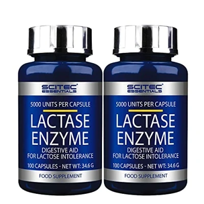 Image of LACTASE Enzyme Fights Lactose Intolerance Digestive Aid Food Supplement for Digests (200 Capsules)