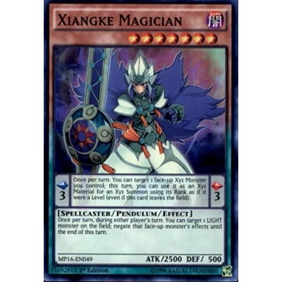 Image of Yu Gi Oh! Xiangke Magician (MP16 EN049) Mega Pack 2016 1st Edition Super Rare by