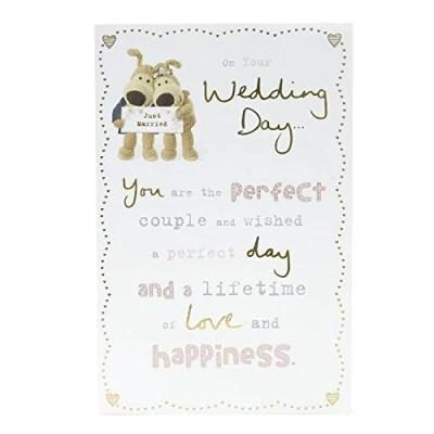 Image of Wedding Card for Couples Gift Boofle Gifts Cute Weddings Celebrations
