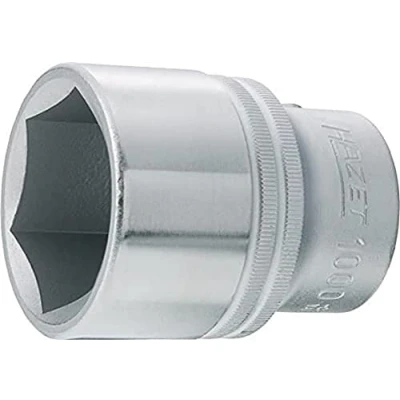 Image of HAZET 1000 33 59 mm 6 Point Hexagon Profile Socket Chrome Plated/Polished