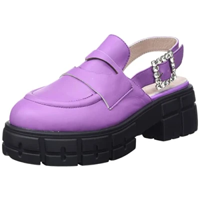 Image of L37 HANDMADE SHOES Women&#039;s More Than This Sandal, Violet, 2 UK