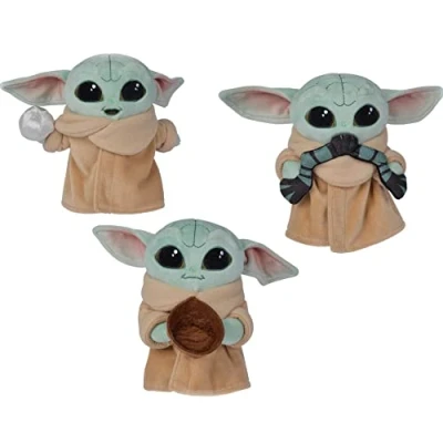 Image of Simba Star Wars The Mandalorian Child Baby Yoda Soft Toy 17cm Surprise Character RANDOM 1 of 3 Models Available Disney
