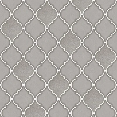 Image of Holden Decor Tiling On A Roll Wallpaper Trellis Charcoal 89311 Full
