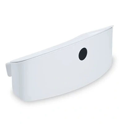 Image of hauck Storage Box Small, White for Alpha+ Wooden Highchair, Click On Organising up to 3 kg, Easy Clean, Practical Space, No Tools Installation