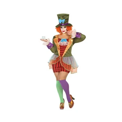 Image of ATOSA 38658 Costume Mad Hatter Woman XL Multicolour Carnival