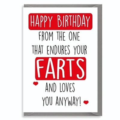 Image of Cheeky Chops Cards Birthday Card Funny Brother Sister Mum Dad Wife Aunt Friend for Men Women C372, Full colour,5 x 7