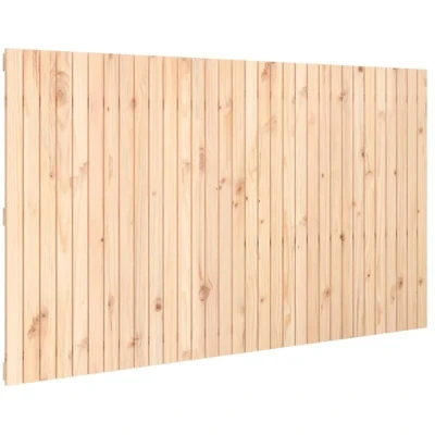 Image of vidaXL Wall Headboard 204x3x110 cm Solid Wood Pine