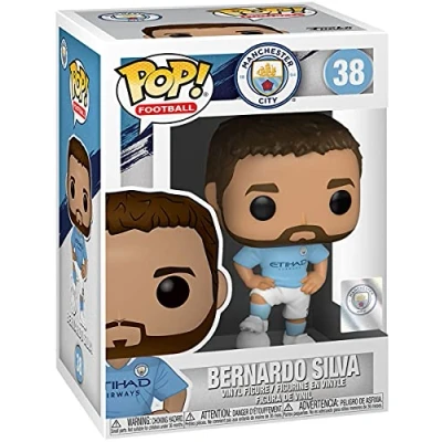 Image of Funko POP! Football: Manchester City Bernardo Silva FC Collectable Vinyl Figure Gift Idea Official Merchandise Toys for Kids &amp; Adults Sports Fans