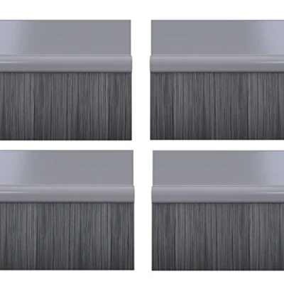 Image of STORMGUARD 02AM0041000GR BDS Self Adhesive Bottom of The Door Brush Draught Seal, Grey, 1 m, Set 4 Piece