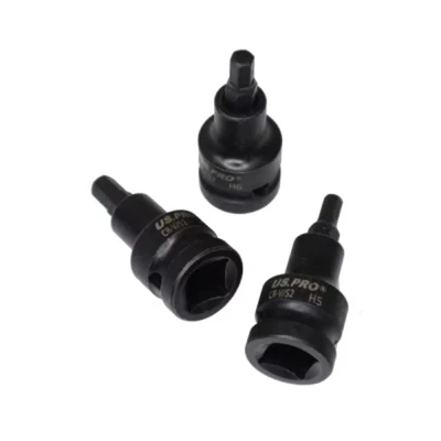 Image of US PRO Tools 10pc Impact Hex Bit Socket Set 1/2&#039;&#039; Drive 4mm to 19mm 3593