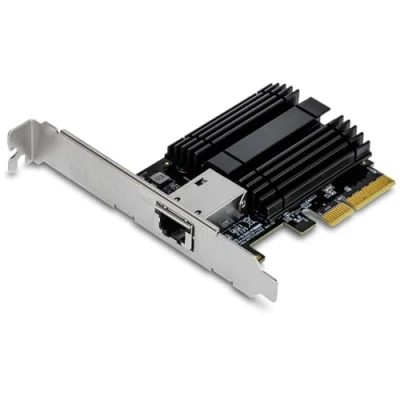 Image of TRENDnet 10 Gigabit PCIe Network Adapter, Supports 802.1Q VLAN, Standard and Low Profile Brackets, Windows, Windows Server, Linux, NBase T, TEG 10GECTX