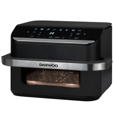 Image of Daewoo Megadrawer 10L Dual Air Fryer, Sync Finish &amp; Match Cook, 8 Presets, Drawer Cooking, Healthier Frying, Easy Clean Non Stick, Family Size