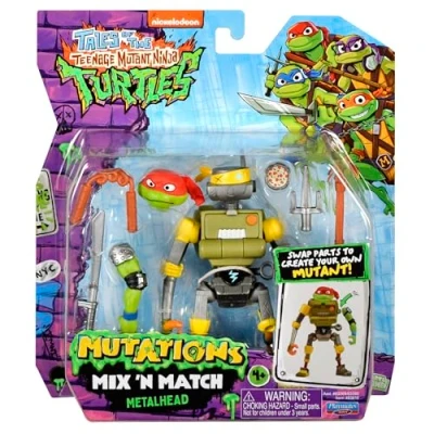 Image of Teenage Mutant Ninja Turtles: Mutations Mix and Match 4.5 Inch Metalhead Action Figure