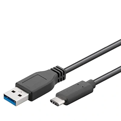 Image of Goobay 67999 USB C to A 3.0 Cable, Black, 0.5 m Length