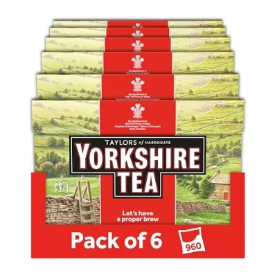 Image of Yorkshire Tea 160 Bags (Pack of 6, total 960 bags)