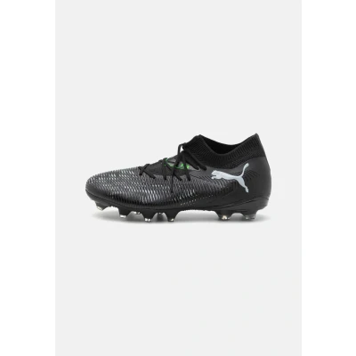 Image of Puma Future 8 Match FG/AG Moulded stud football boots, Men&#039;s, Size: 6, Black/silver/fluo green Textile/synthetics
