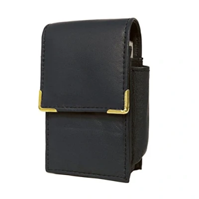 Image of Leather Cigarette Case Lighter holder Knight Brand