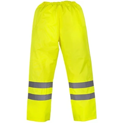 Image of Yoko Hi Vis Waterproof Overtrousers (hvs461) Yellow L