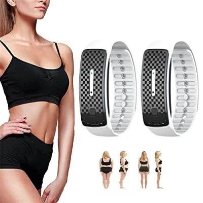Image of Matteo Ultrasonic Body Shape Wristband, Magnetic Lymphatic Drainage Detox Bracelet, Smart Waterpoof Weight Loss Slim Fit Bracelet for Men and Women (2PCS,White)