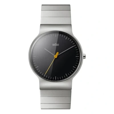 Image of Braun Unisex Child Quartz Watch, Analogue Classic Display and Stainless Steel Strap BN0211BKSLBTG